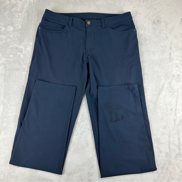 Lululemon ABC Pant True Navy 37" Men's Size 34 - Picture 8 of 16